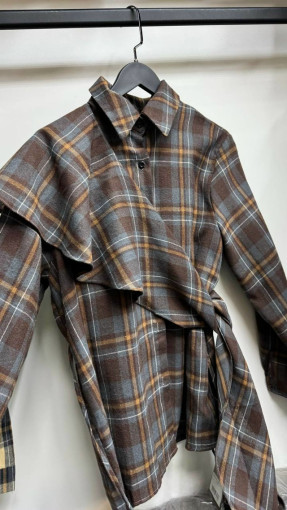 Рубашка клетка с баской САДОВОД официальный интернет-каталог