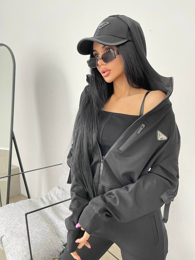 Спортивный женский костюм черный купить в Интернет-магазине Садовод База - цена 2300 руб Садовод интернет-каталог