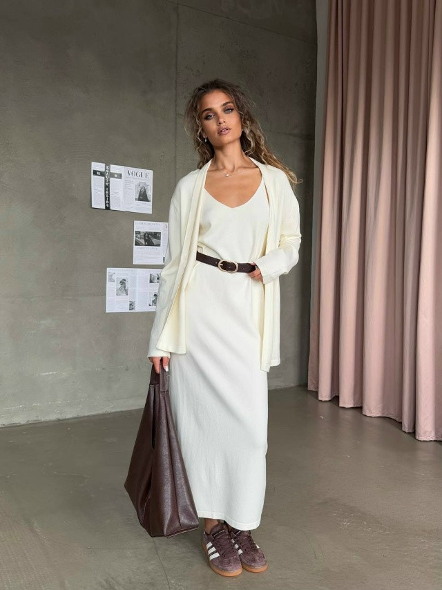 кардиган + платье купить в Интернет-магазине Садовод База - цена 1400 руб Садовод интернет-каталог