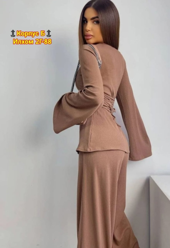 Женский костюм коричневый купить в Интернет-магазине Садовод База - цена 1250 руб Садовод интернет-каталог