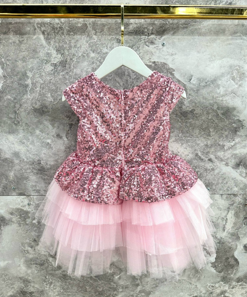 Платье розовое