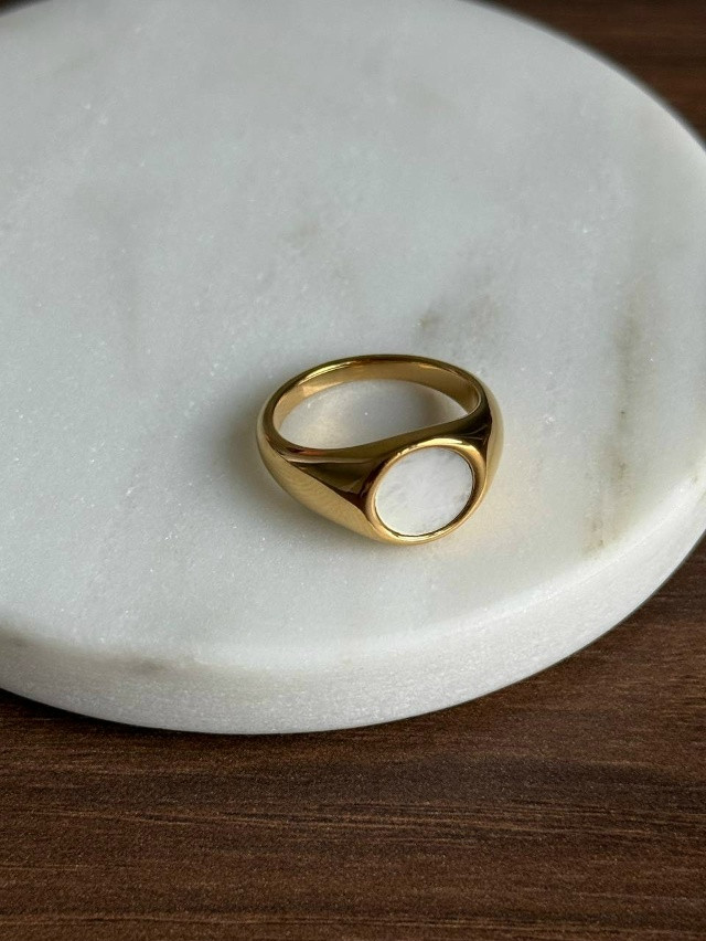 🤍 Кольцо с перламутром купить в Интернет-магазине Садовод База - цена 250 руб Садовод интернет-каталог