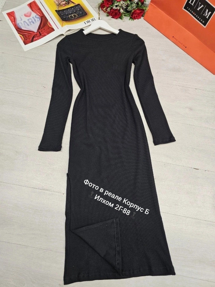 🌟🎀New Collection Exclusive Платье с разрезом👗 купить в Интернет-магазине Садовод База - цена 600 руб Садовод интернет-каталог