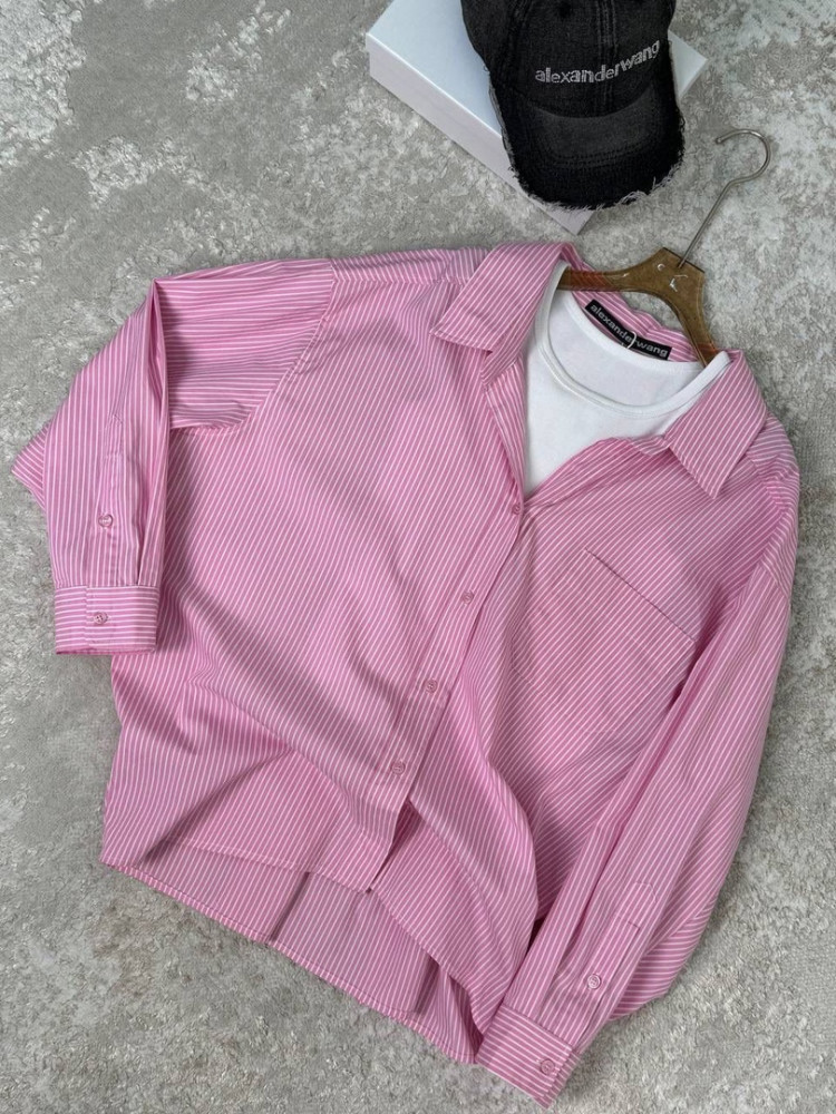 Женская рубашка розовая купить в Интернет-магазине Садовод База - цена 2500 руб Садовод интернет-каталог