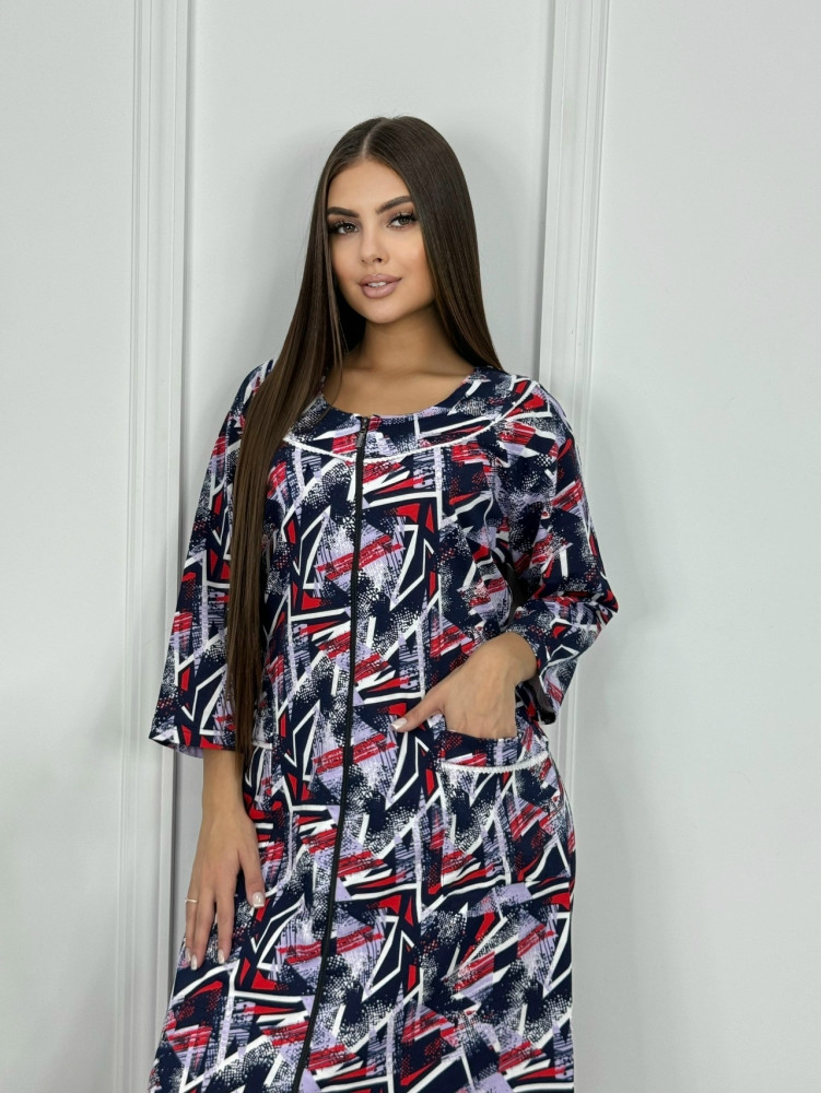 халат розовый