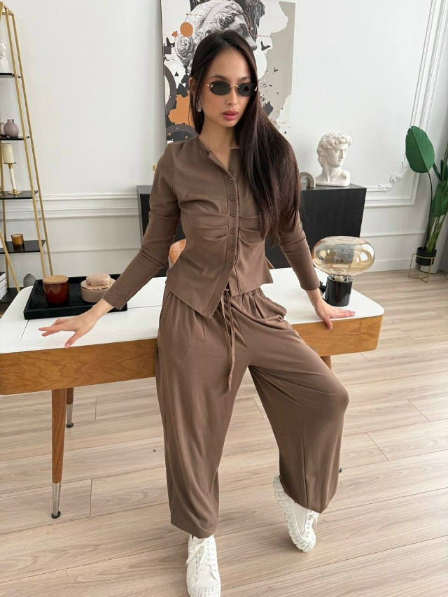🛍Костюм двойка с брюками султанки🛍 купить в Интернет-магазине Садовод База - цена 2400 руб Садовод интернет-каталог