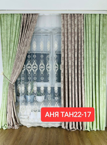✅️Комплект шторы  и тюль ткань мрамор  плотные САДОВОД официальный интернет-каталог