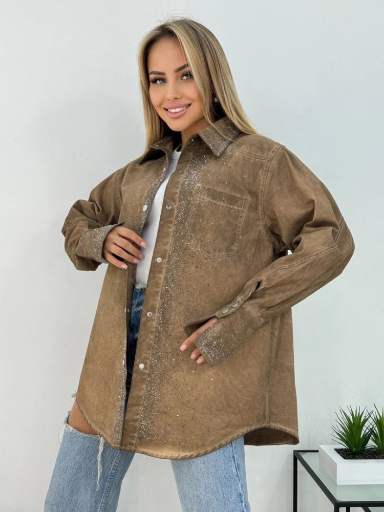 Женская рубашка коричневая купить в Интернет-магазине Садовод База - цена 1700 руб Садовод интернет-каталог