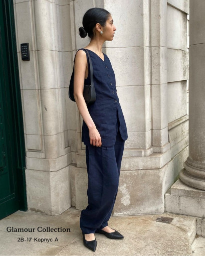 Костюм из натурального льна в потрясающем виде, примиум качество САДОВОД официальный интернет-каталог