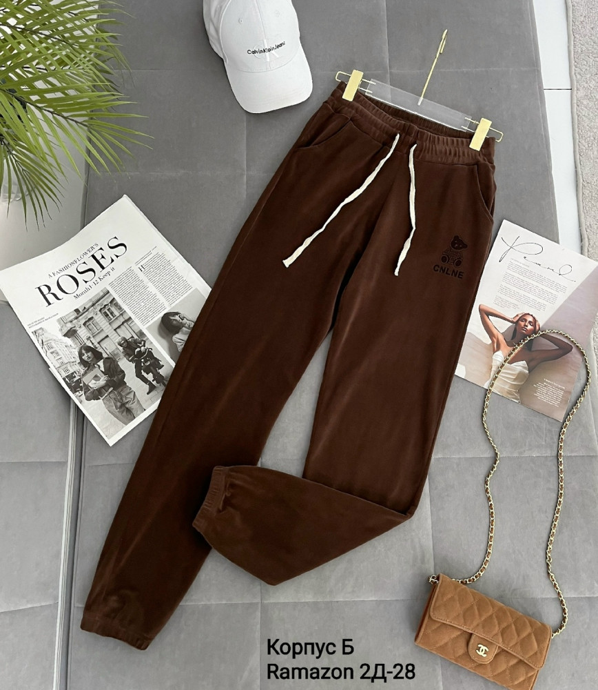 Женские брюки коричневые