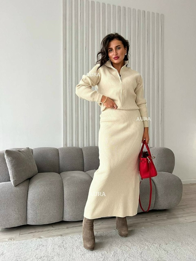 Женский костюм молочный купить в Интернет-магазине Садовод База - цена 2350 руб Садовод интернет-каталог