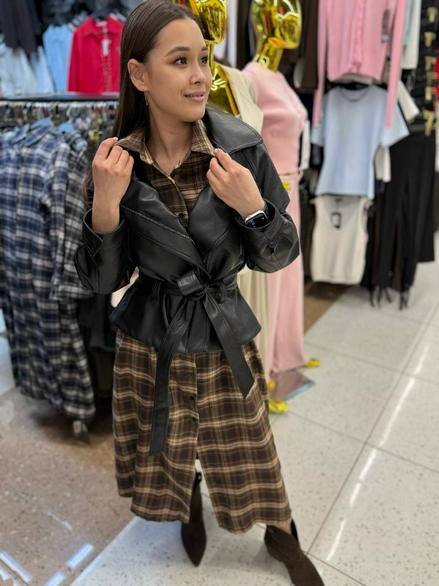 🛍Платье клетка🛍 купить в Интернет-магазине Садовод База - цена 1600 руб Садовод интернет-каталог