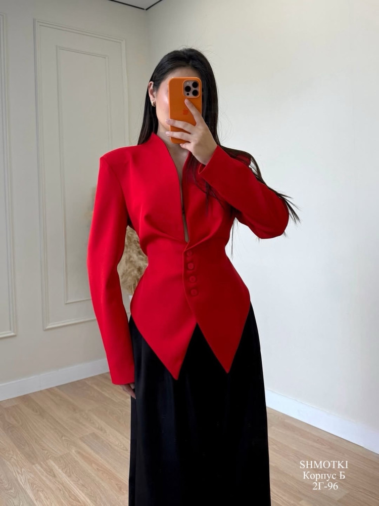 Женский пиджак красный купить в Интернет-магазине Садовод База - цена 1900 руб Садовод интернет-каталог