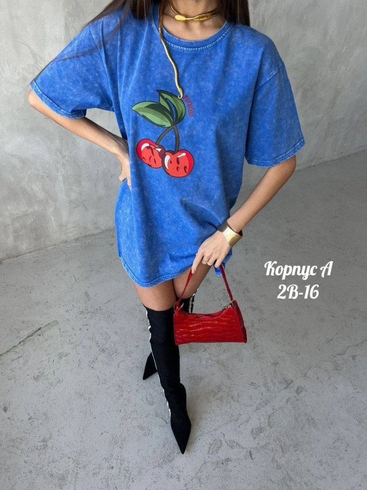 Женская футболка синяя купить в Интернет-магазине Садовод База - цена 1000 руб Садовод интернет-каталог