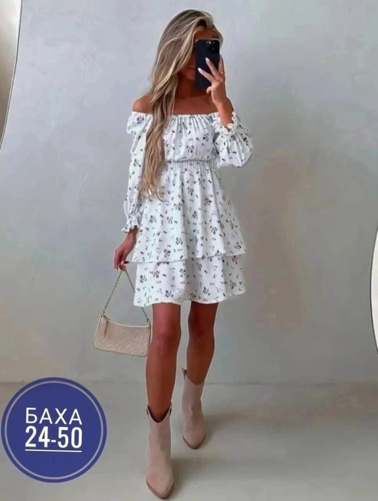 Платье белое купить в Интернет-магазине Садовод База - цена 750 руб Садовод интернет-каталог