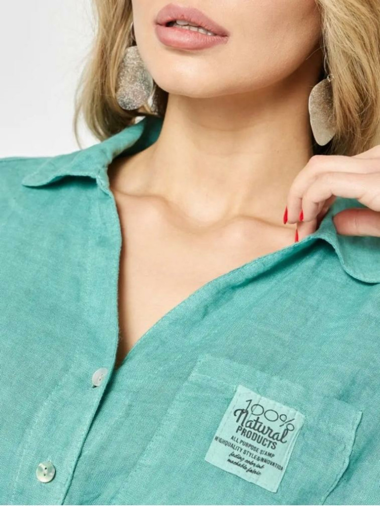 Женская рубашка зеленая купить в Интернет-магазине Садовод База - цена 2200 руб Садовод интернет-каталог