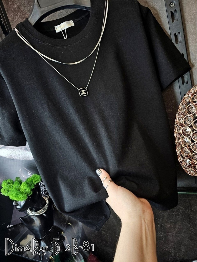Женская футболка черная купить в Интернет-магазине Садовод База - цена 550 руб Садовод интернет-каталог