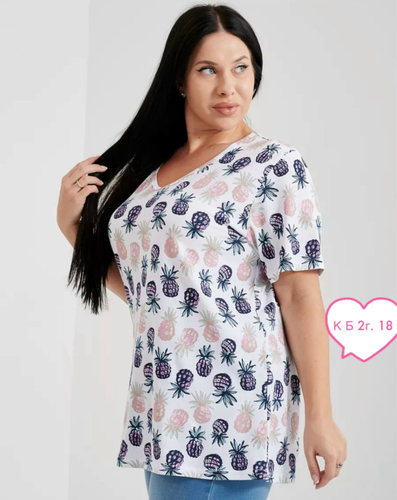 Женская футболка Без выбора цвета купить в Интернет-магазине Садовод База - цена 250 руб Садовод интернет-каталог