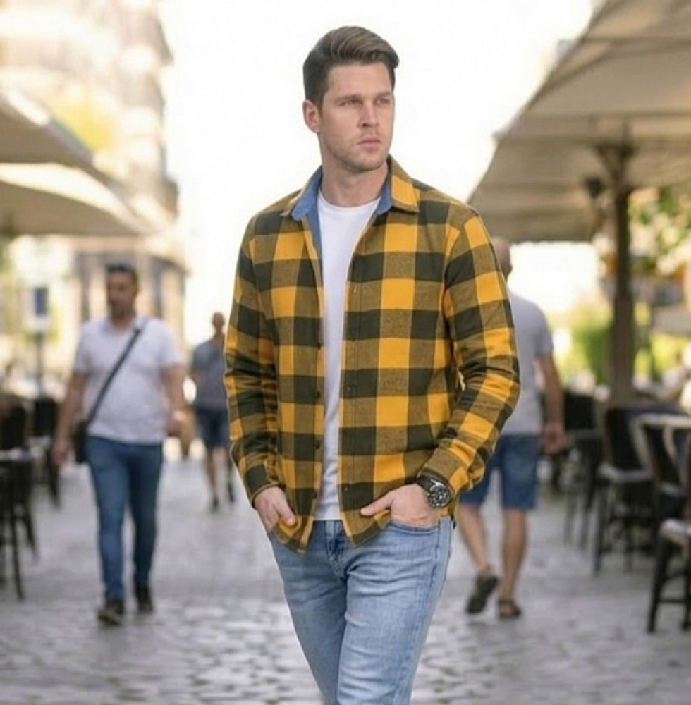 Мужская рубашка желтая купить в Интернет-магазине Садовод База - цена 600 руб Садовод интернет-каталог