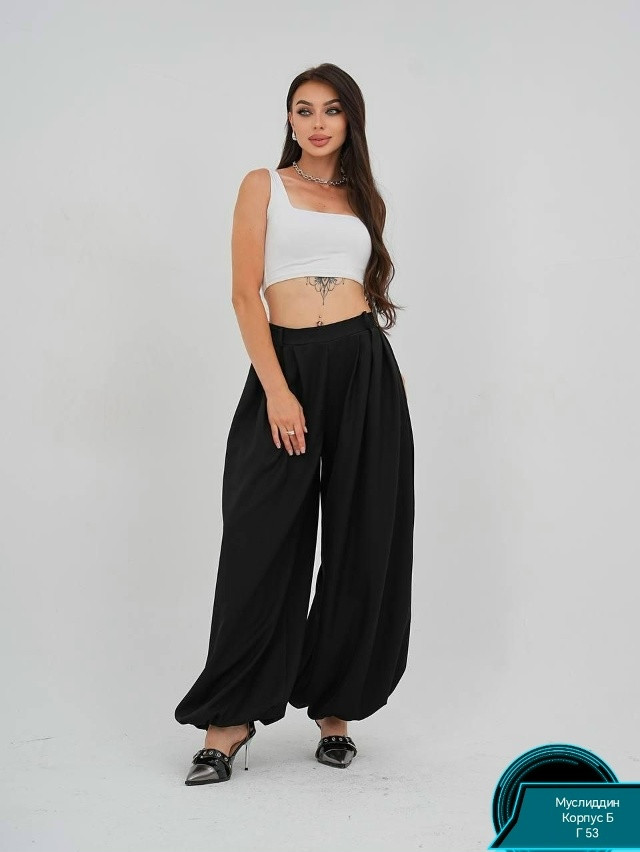 Женские брюки черные купить в Интернет-магазине Садовод База - цена 1500 руб Садовод интернет-каталог