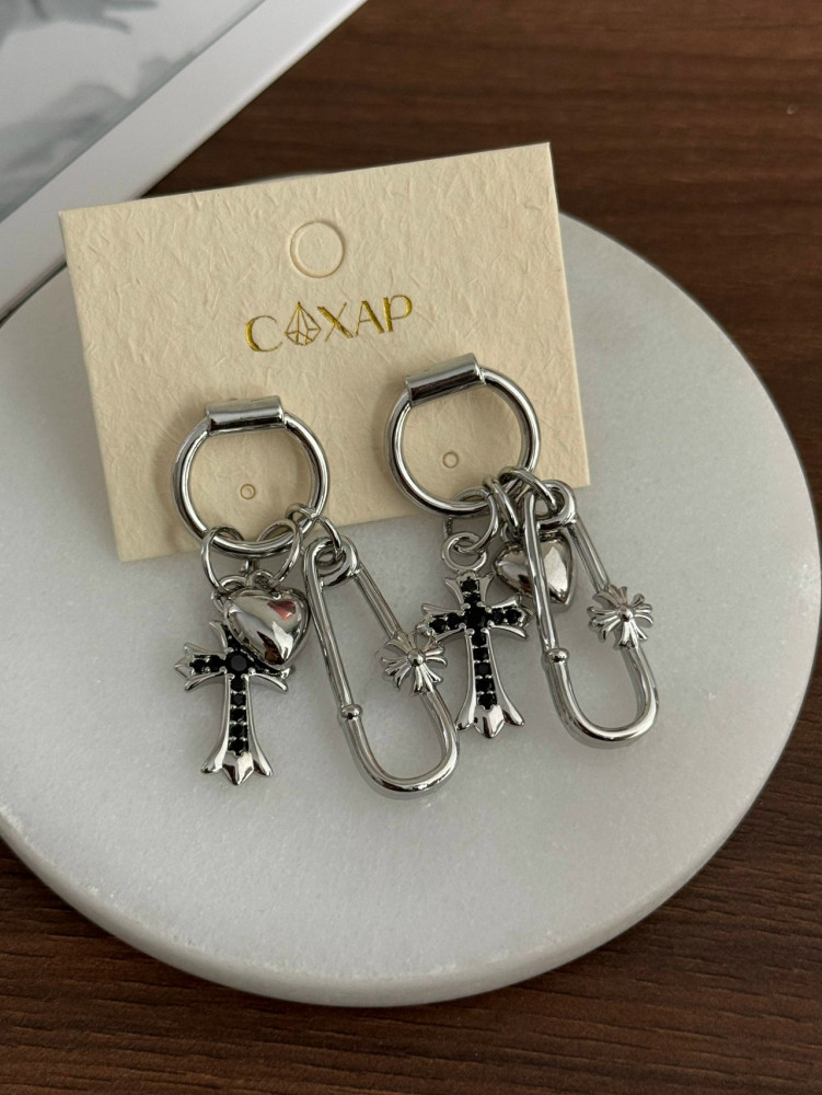 🖤 Серьги купить в Интернет-магазине Садовод База - цена 450 руб Садовод интернет-каталог