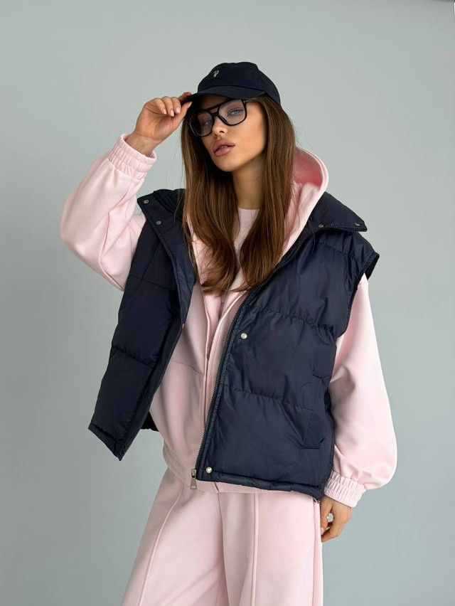 Жилетка женская темно-синяя купить в Интернет-магазине Садовод База - цена 1900 руб Садовод интернет-каталог