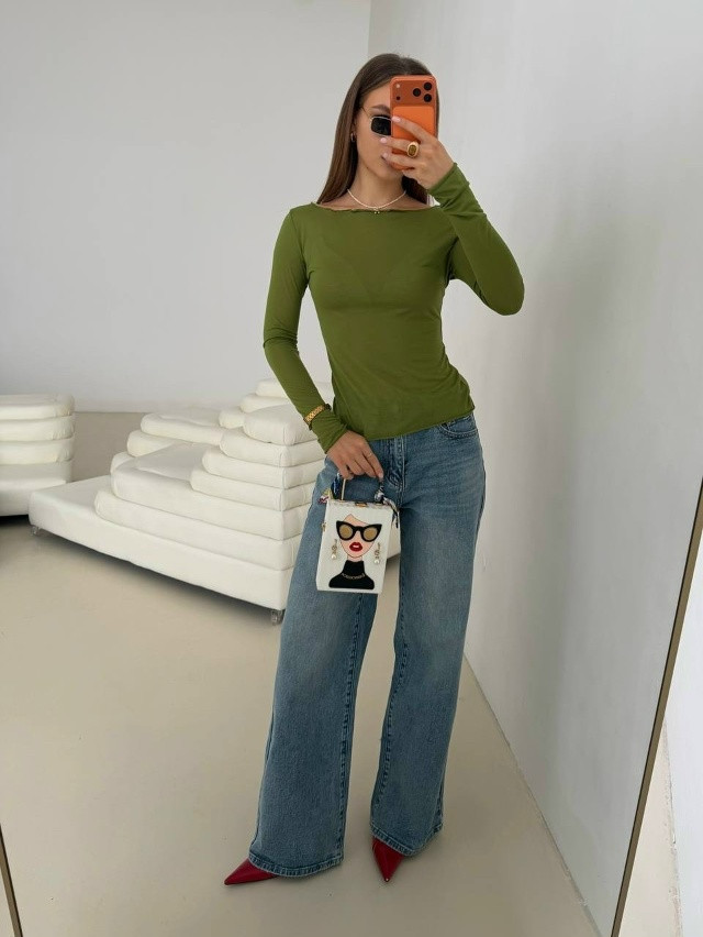 Лонгслив зеленый купить в Интернет-магазине Садовод База - цена 1100 руб Садовод интернет-каталог