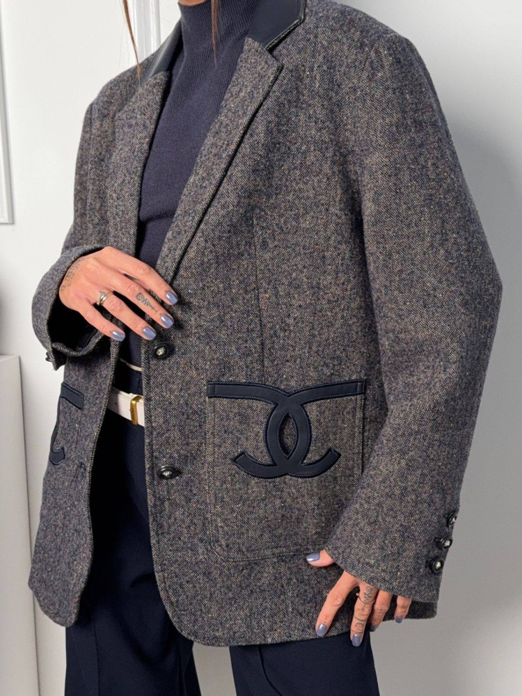 Женский пиджак серый купить в Интернет-магазине Садовод База - цена 5800 руб Садовод интернет-каталог