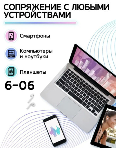 Беспроводные наушники i12 tws САДОВОД официальный интернет-каталог