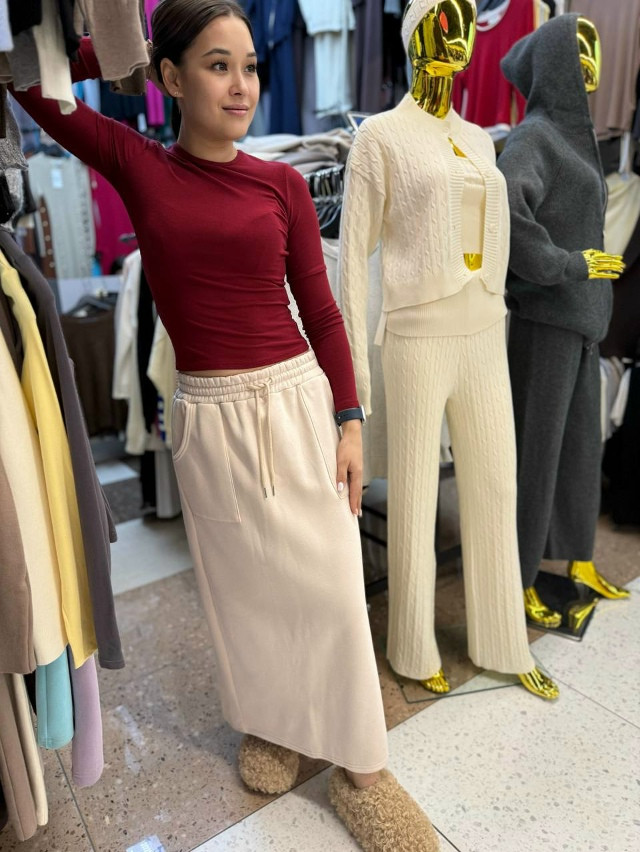 юбка бежевая купить в Интернет-магазине Садовод База - цена 1400 руб Садовод интернет-каталог