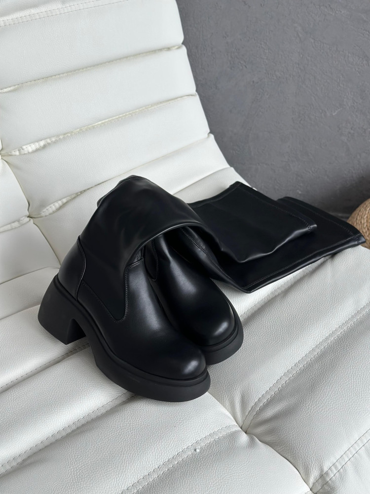 Ботфорты черные купить в Интернет-магазине Садовод База - цена 1200 руб Садовод интернет-каталог