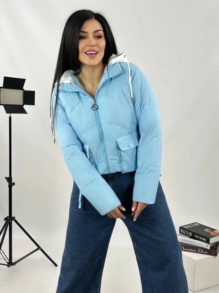 Куртка женская голубая купить в Интернет-магазине Садовод База - цена 1300 руб Садовод интернет-каталог