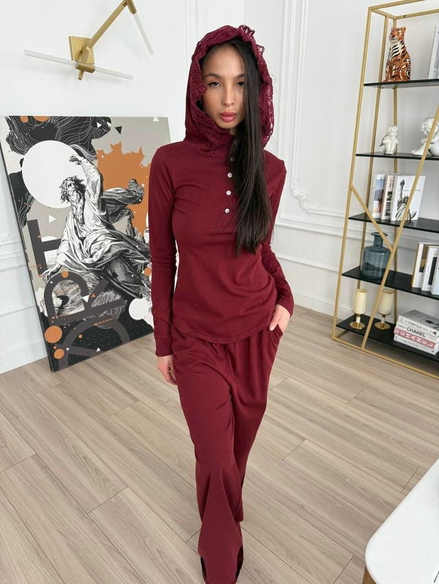 Женский костюм бордовый купить в Интернет-магазине Садовод База - цена 2400 руб Садовод интернет-каталог