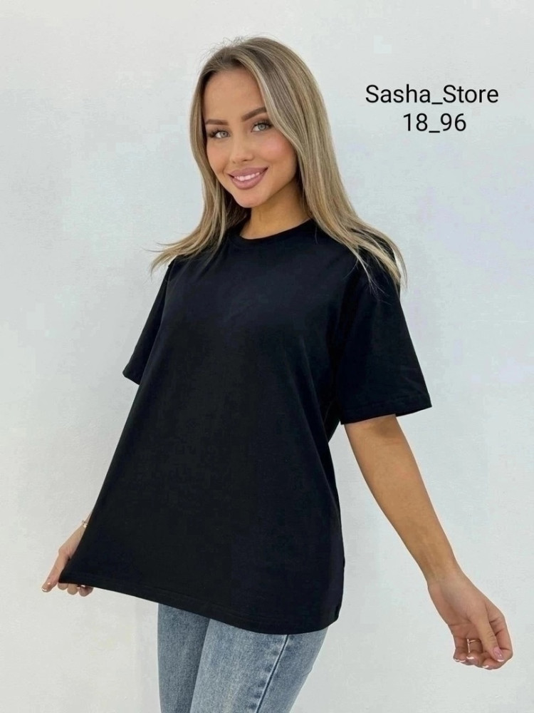 Женская футболка черная купить в Интернет-магазине Садовод База - цена 500 руб Садовод интернет-каталог