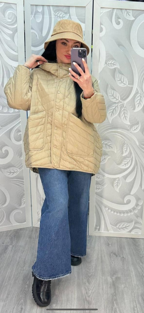 Куртка женская бежевая купить в Интернет-магазине Садовод База - цена 5700 руб Садовод интернет-каталог