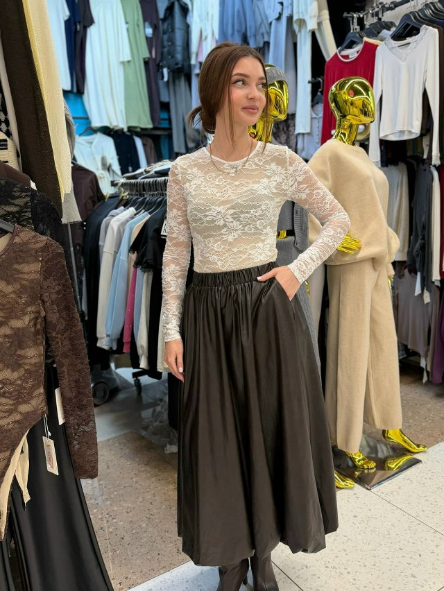 Юбка коричневая купить в Интернет-магазине Садовод База - цена 1800 руб Садовод интернет-каталог