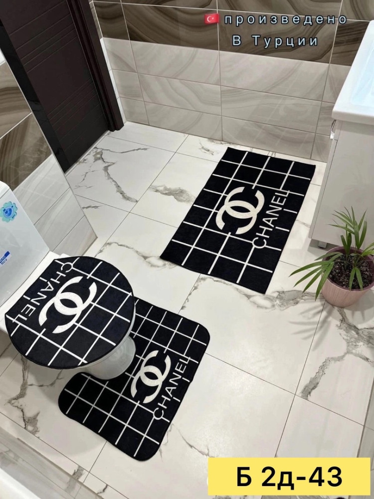 Набор ковриков для ванной  и туалета. купить в Интернет-магазине Садовод База - цена 1100 руб Садовод интернет-каталог