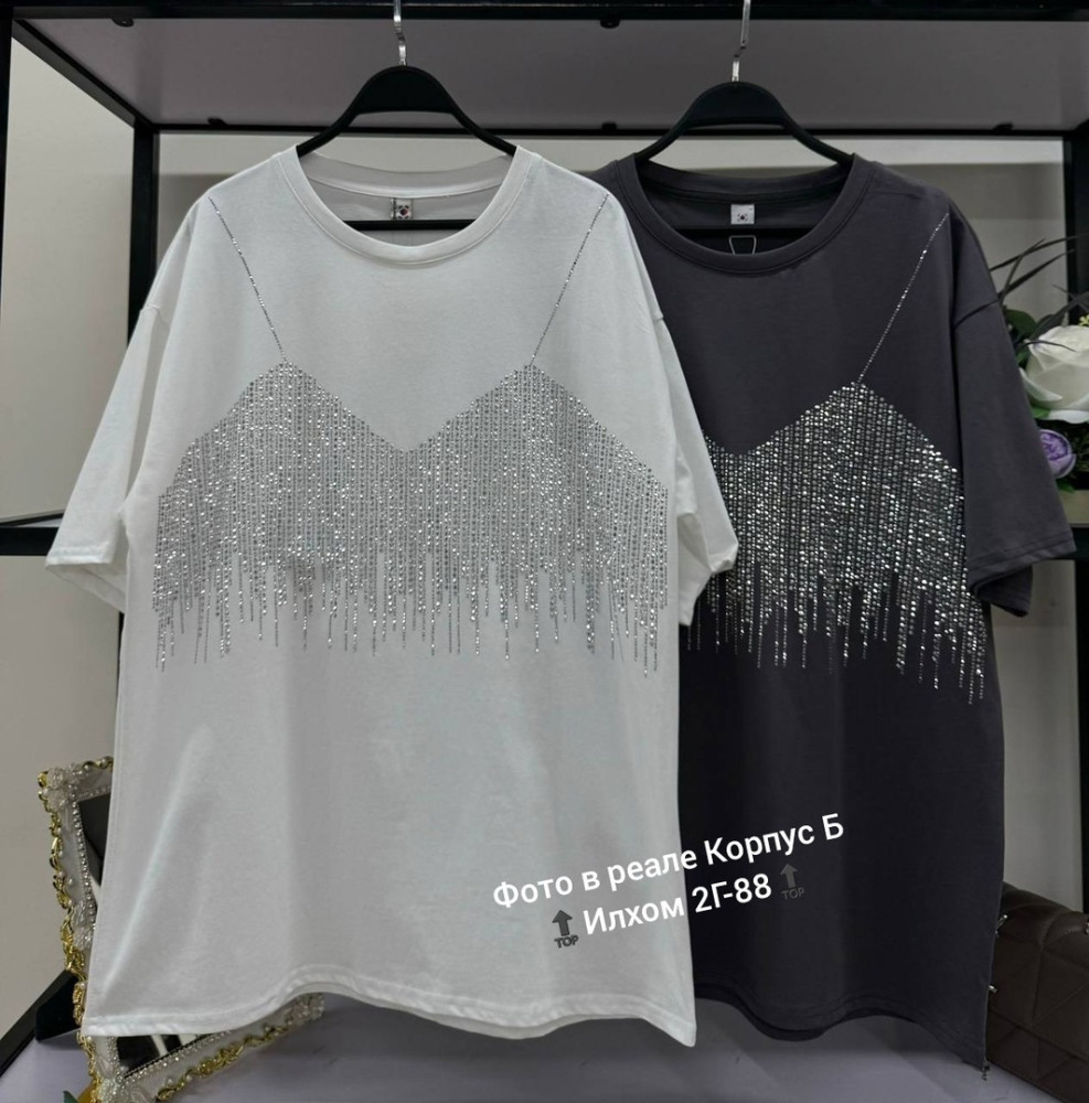 Женская футболка темно-серая купить в Интернет-магазине Садовод База - цена 850 руб Садовод интернет-каталог
