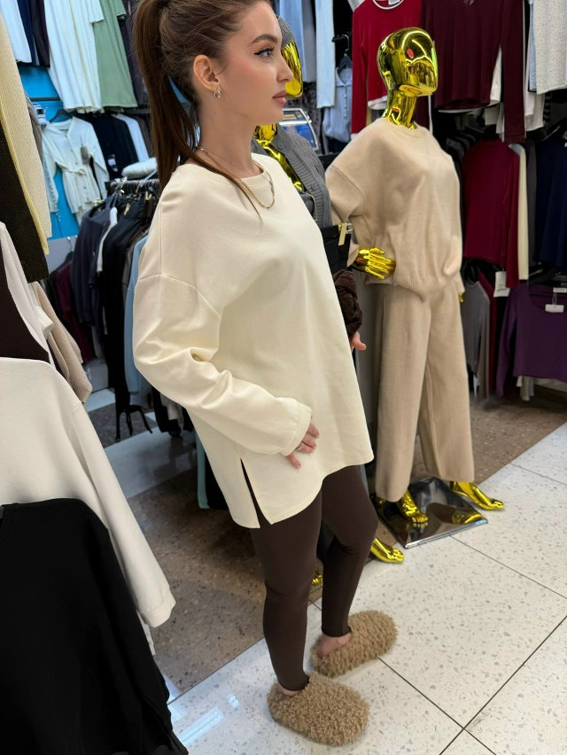 Лонгслив молочный купить в Интернет-магазине Садовод База - цена 1000 руб Садовод интернет-каталог