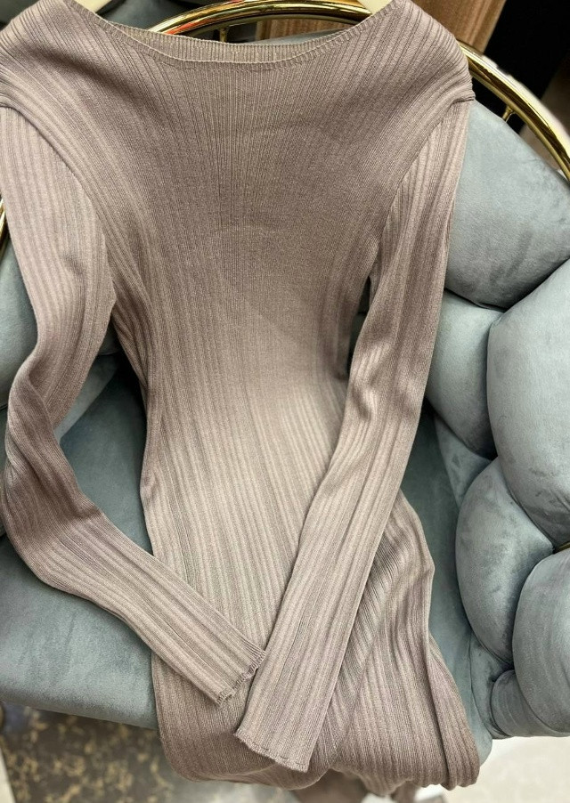 Платье бежевое