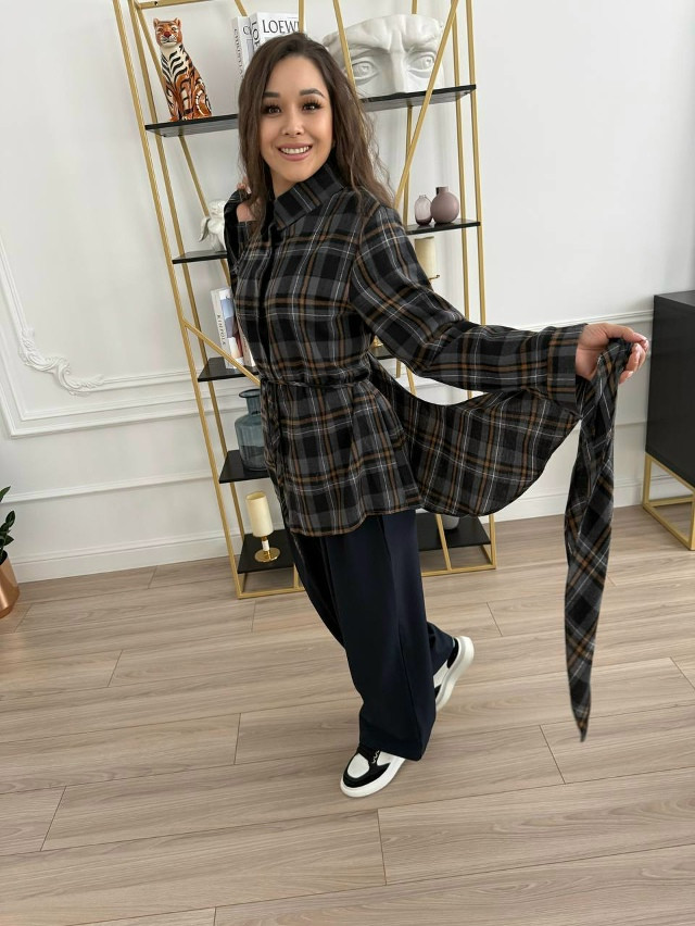 Женская рубашка темно-серая купить в Интернет-магазине Садовод База - цена 1300 руб Садовод интернет-каталог