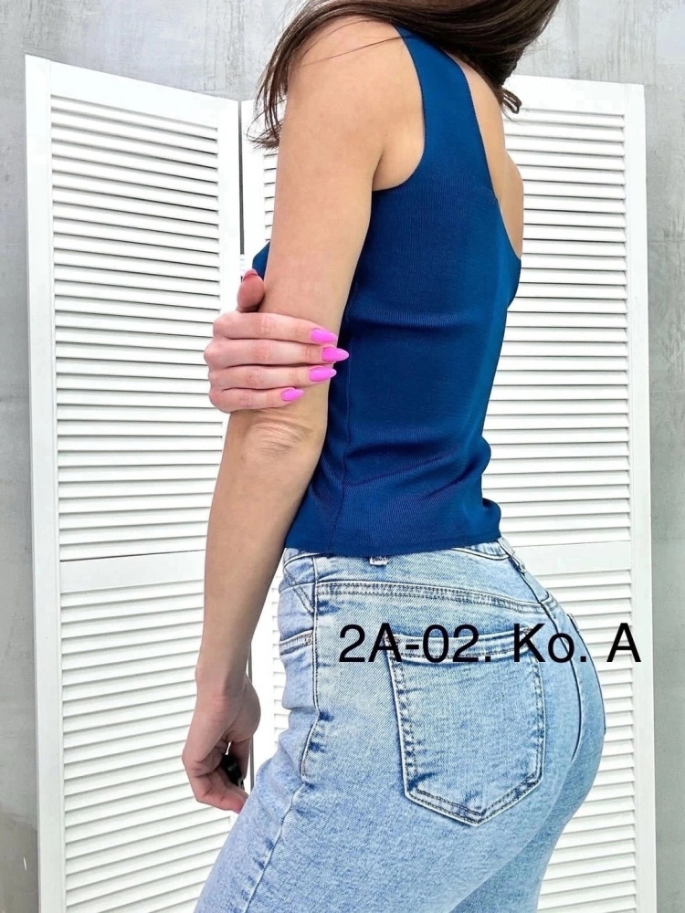 Женская майка синяя купить в Интернет-магазине Садовод База - цена 250 руб Садовод интернет-каталог