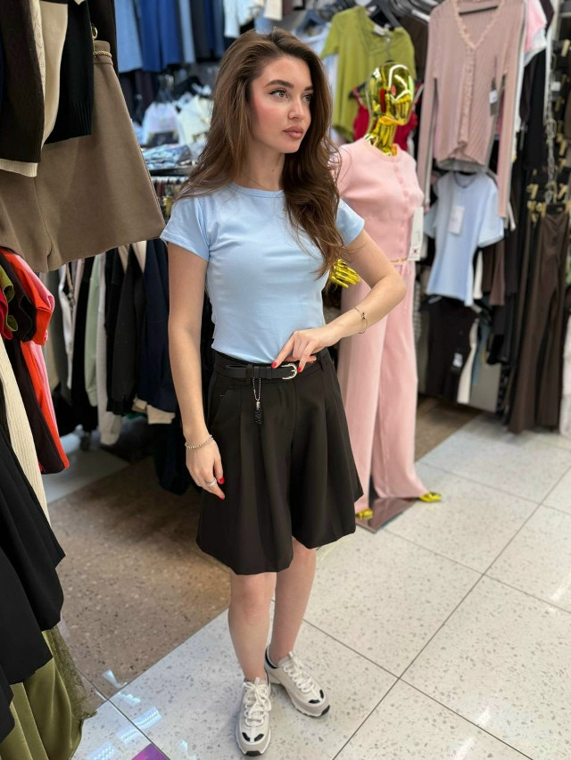 Женская футболка голубая купить в Интернет-магазине Садовод База - цена 650 руб Садовод интернет-каталог