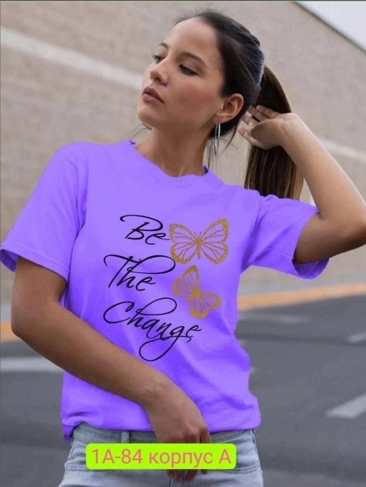 Женская футболка Цвет как на фото купить в Интернет-магазине Садовод База - цена 250 руб Садовод интернет-каталог