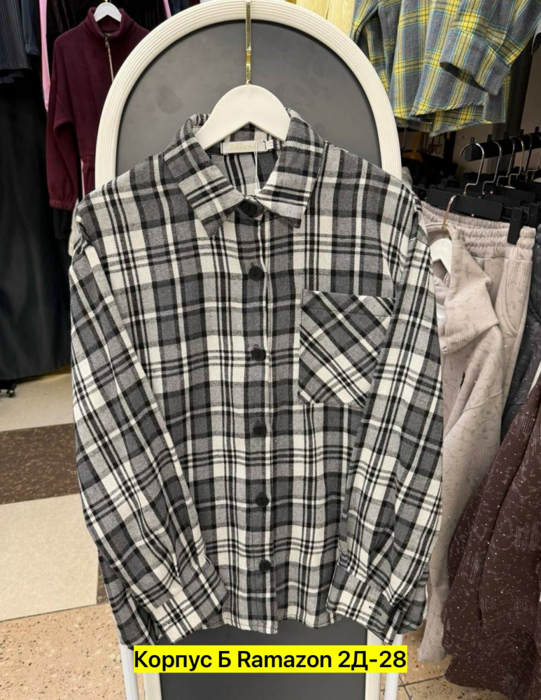 Женская рубашка серая