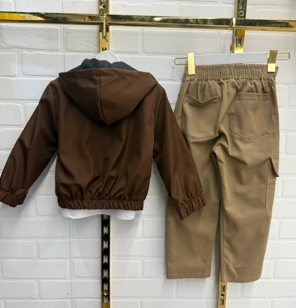 Детский костюм коричневый купить в Интернет-магазине Садовод База - цена 2099 руб Садовод интернет-каталог