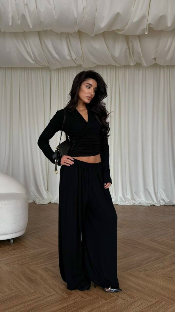 Женский костюм черный купить в Интернет-магазине Садовод База - цена 1700 руб Садовод интернет-каталог