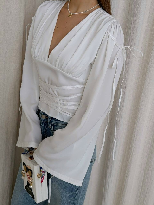 Блузка белая купить в Интернет-магазине Садовод База - цена 1500 руб Садовод интернет-каталог