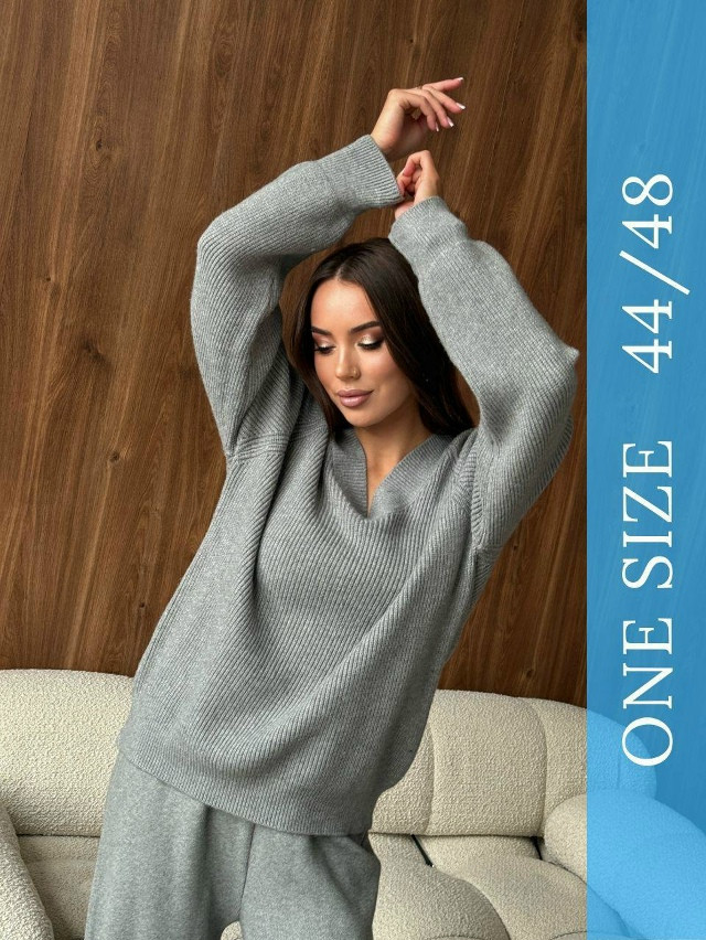 Женский костюм серый купить в Интернет-магазине Садовод База - цена 2400 руб Садовод интернет-каталог