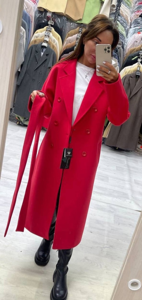 Женское пальто красное купить в Интернет-магазине Садовод База - цена 5500 руб Садовод интернет-каталог
